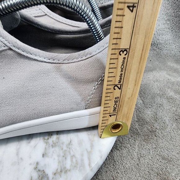 Whitin Shoes Mens Size EU 44 US 11 Wide Gray Anatomical Toe Low-Top Canvas Sneak - Picture 2 of 14